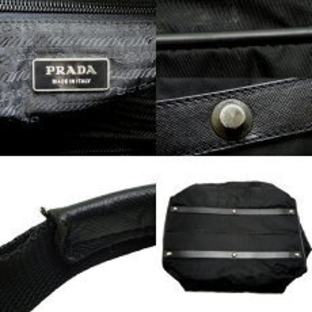 Prada Handbag Boston Bag Nero Black - Picture 7 of 9